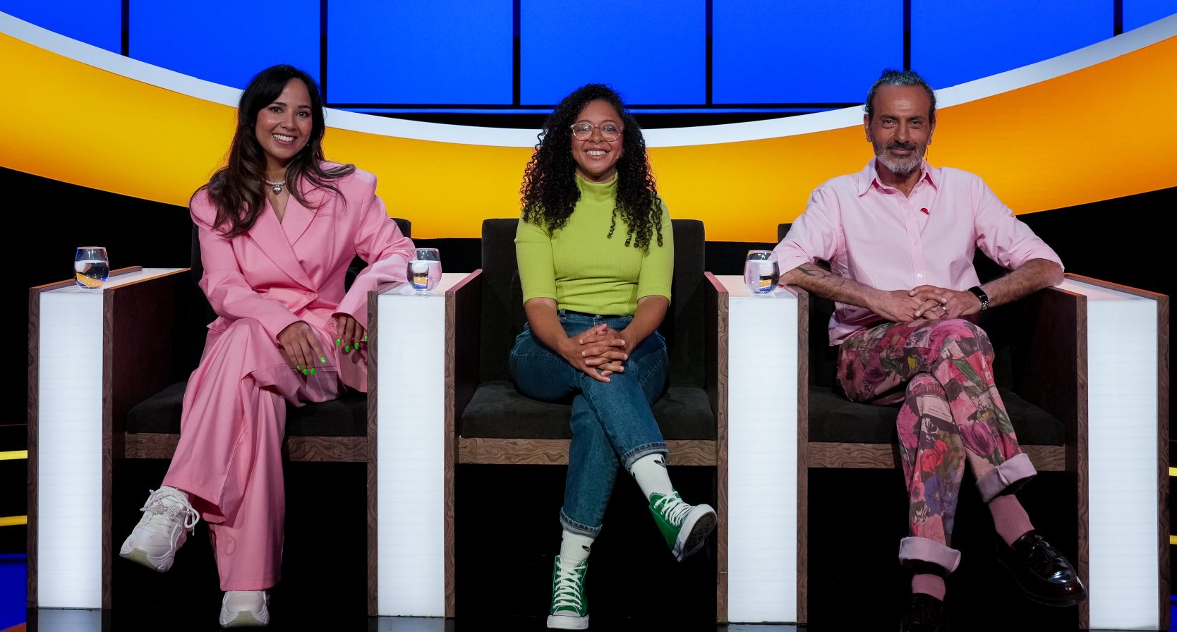 De drie kandidaten van de eerste aflevering van het nieuwe seizoen van De slimste mens.