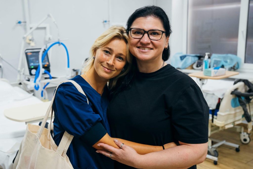 Frederiek met hoofd van intensive care