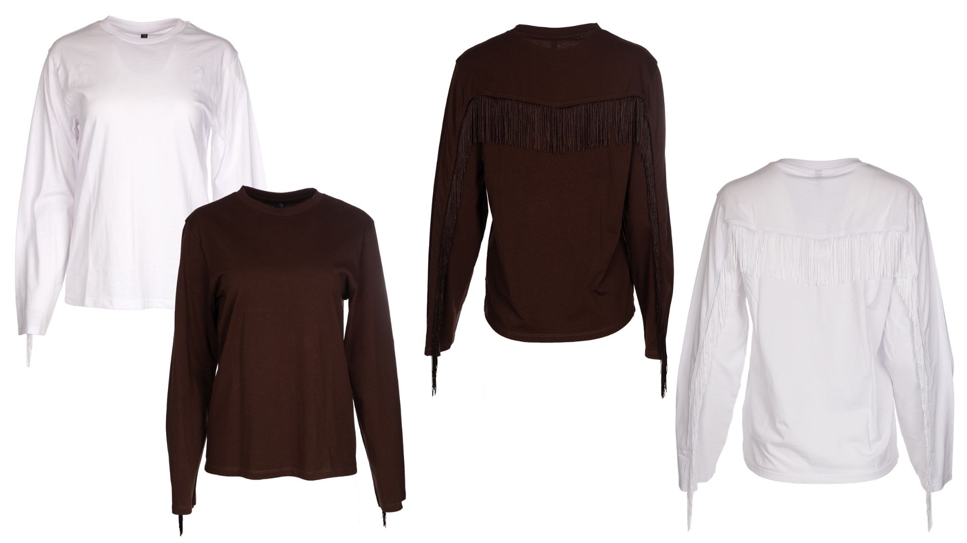 wibra longsleeves franjes