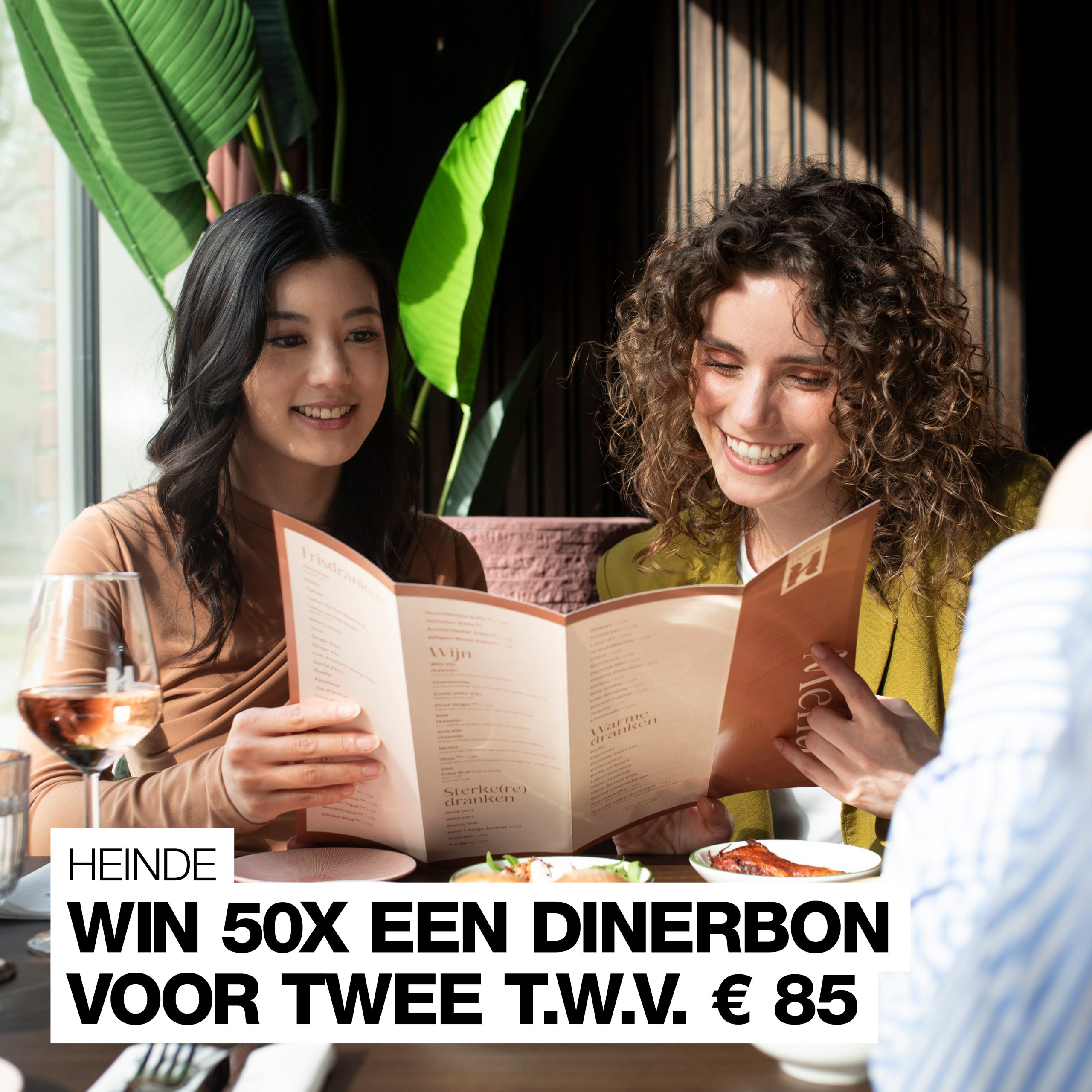 Dat wordt smullen: maak 50 x kans op een dinerbon van Heinde t.w.v. 85 euro