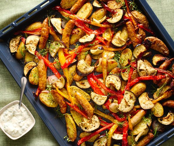 Lekkere aubergine recepten. Traybake