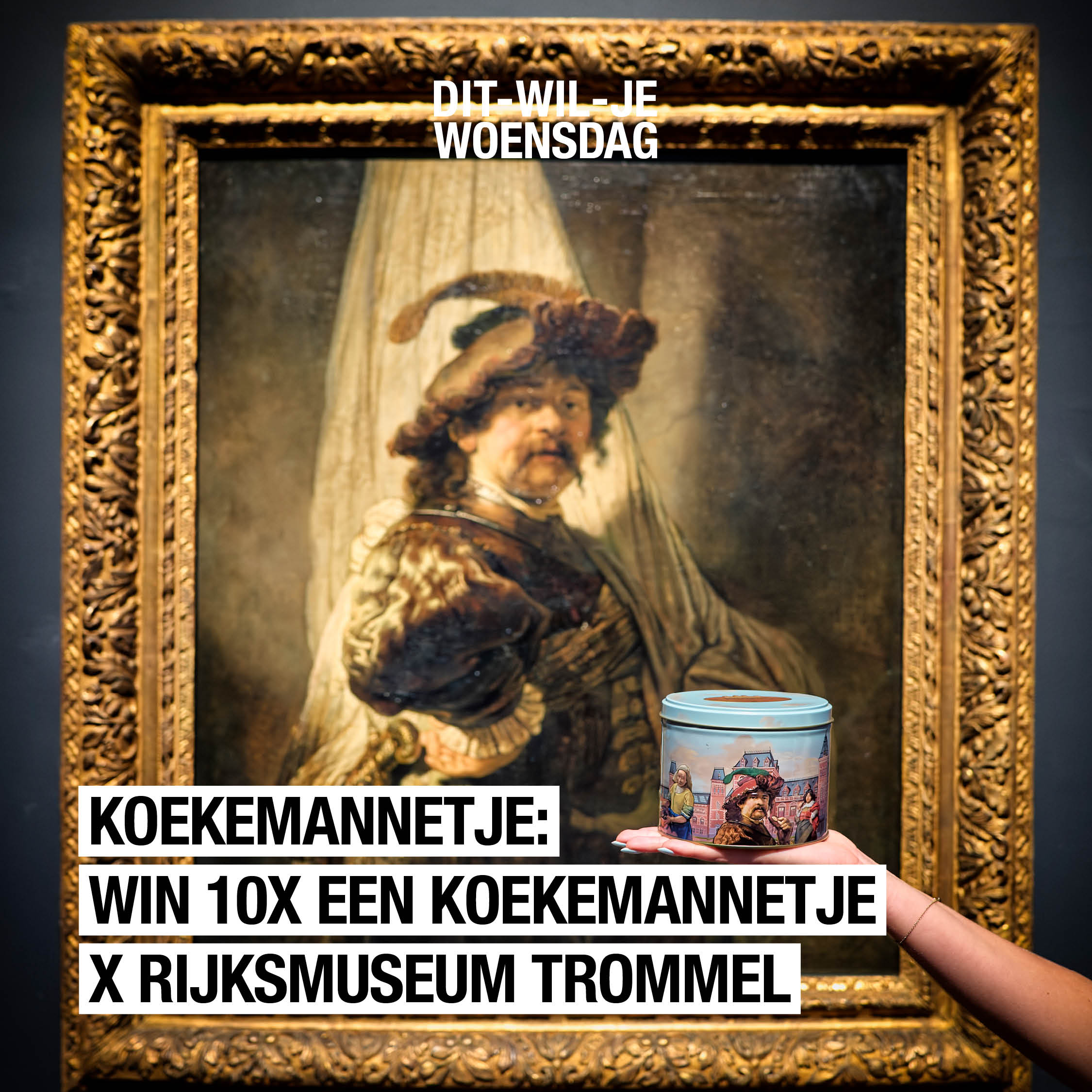 Koeken en kunst: win een limited-edition koektrommel van Het Koekemannetje én een tripje naar het Rijksmuseum