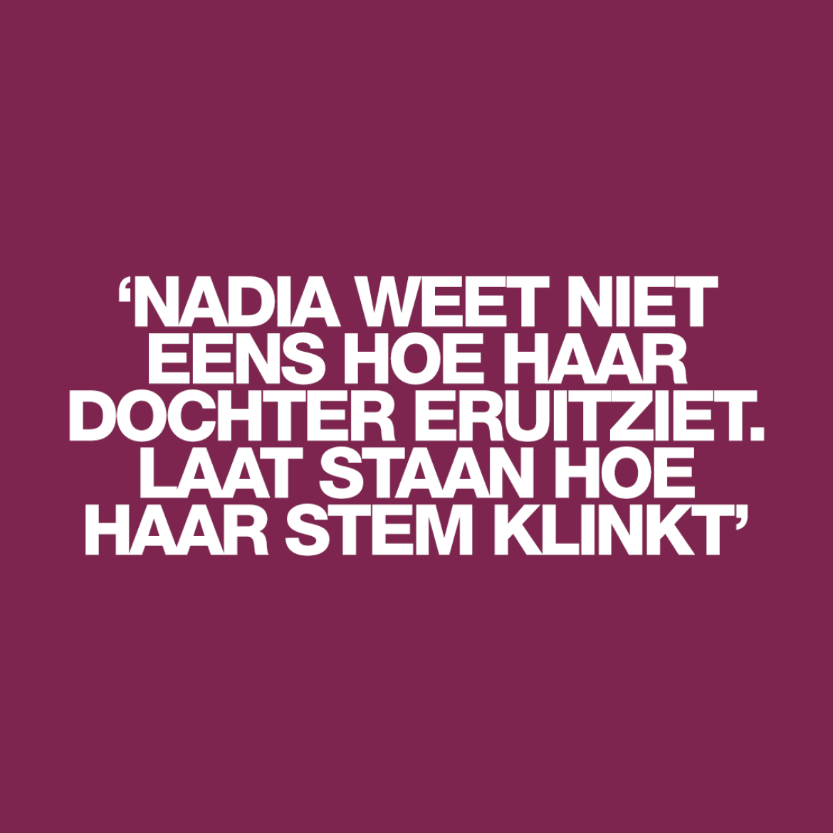 'Hoeveel jaar moet Nadia nog wachten voordat ze dochter Insiya in haar armen kan sluiten?'