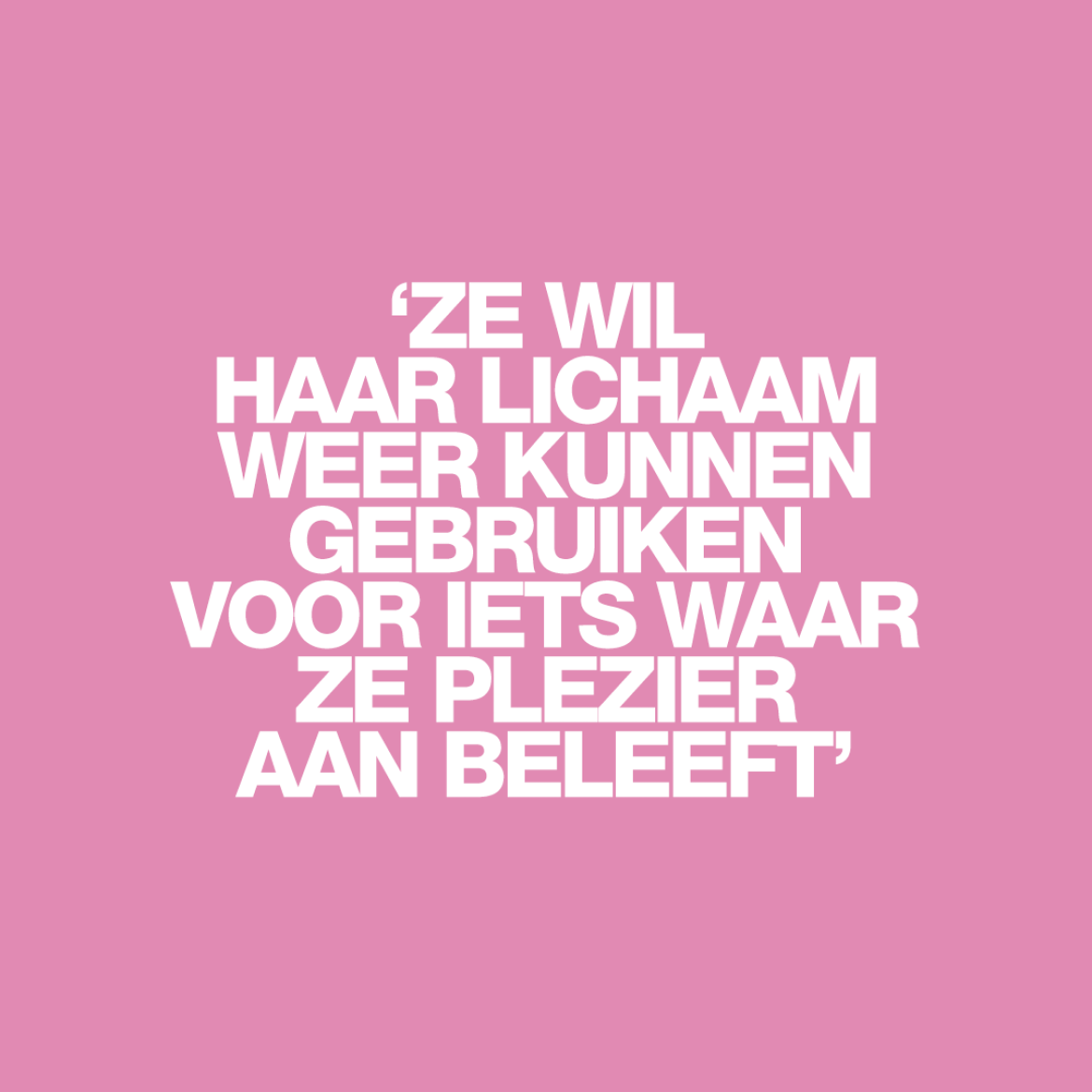 'Ze heeft van alles geprobeerd om de seks minder pijnlijk te maken, maar niets werkt'