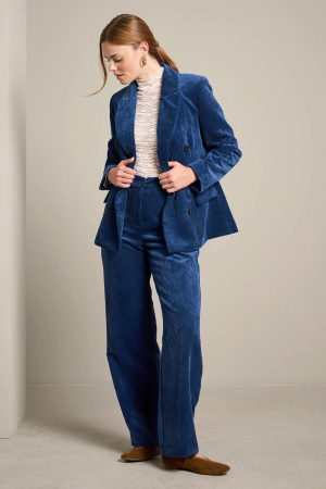 lolaliza-corduroy-wide-leg-broek-donkerblauw