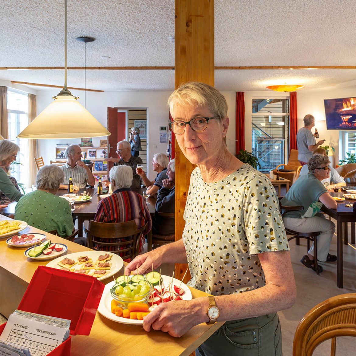 Hannie in haar woongroep