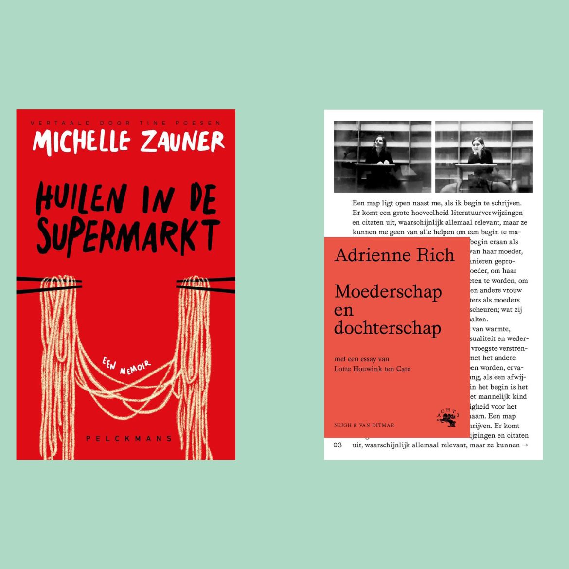 Boekverkoper tips, de drie covers van boeken over moeders en dochters