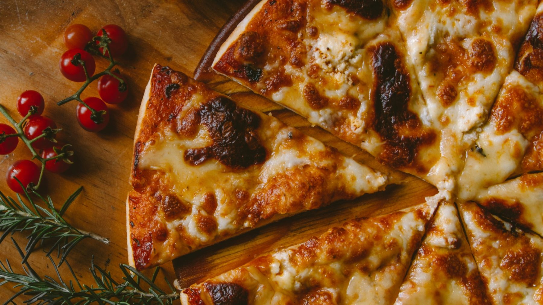 Close-up van een pizza