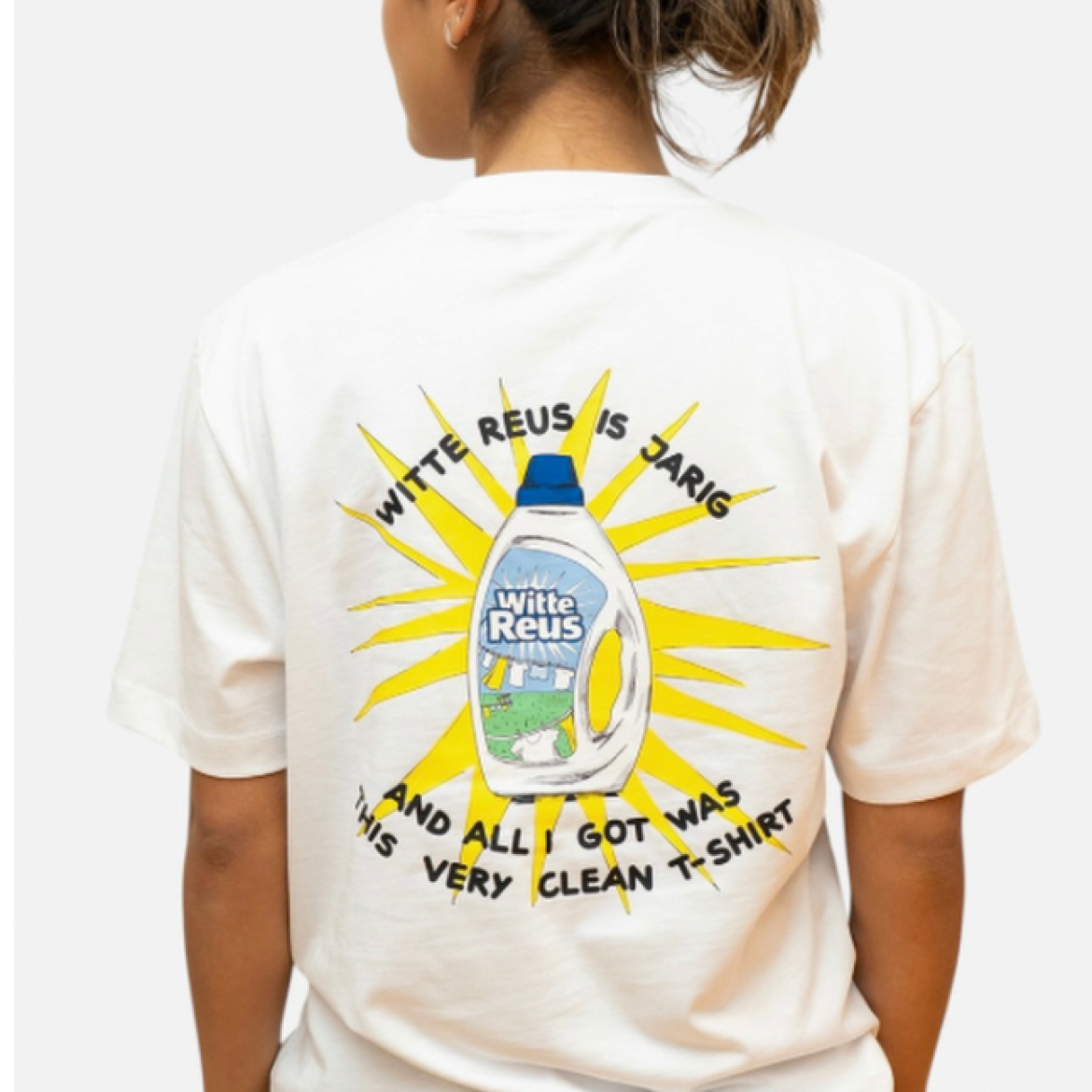 Het limited edition T-shirt van Jip van den Toorn voor Witte Reus en de LINDA. foundation