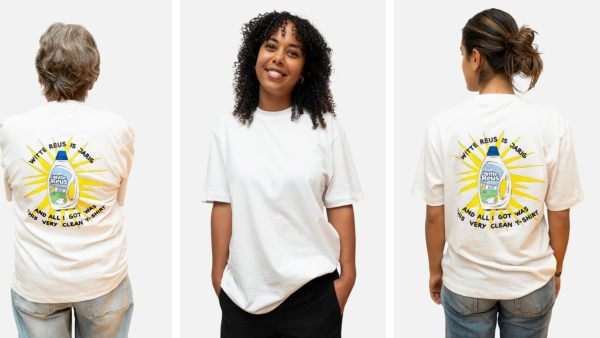 Het limited edition T-shirt van Jip van den Toorn voor Witte Reus en de LINDA. foundation