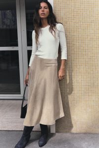 Suede rok