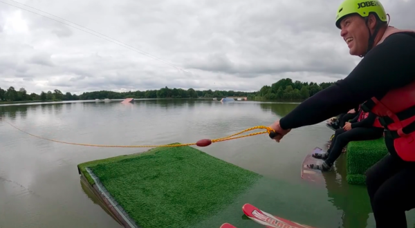 Frans Bauer waterskien